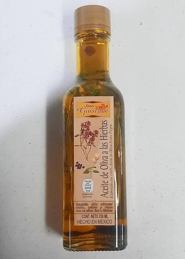 Aceite de oliva a Las finas hierbas 250 ml caja de 24 piezas a $1483.02
