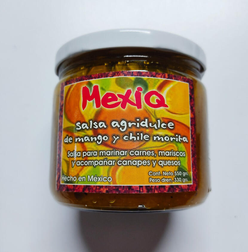 Salsa agridulce de mango con a $609.29 chile 330 gr caja con 12 piezas
