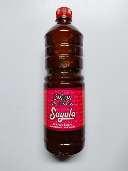 Salsa chipotle Sayula 1 litro caja con 12 piezas a $943.20